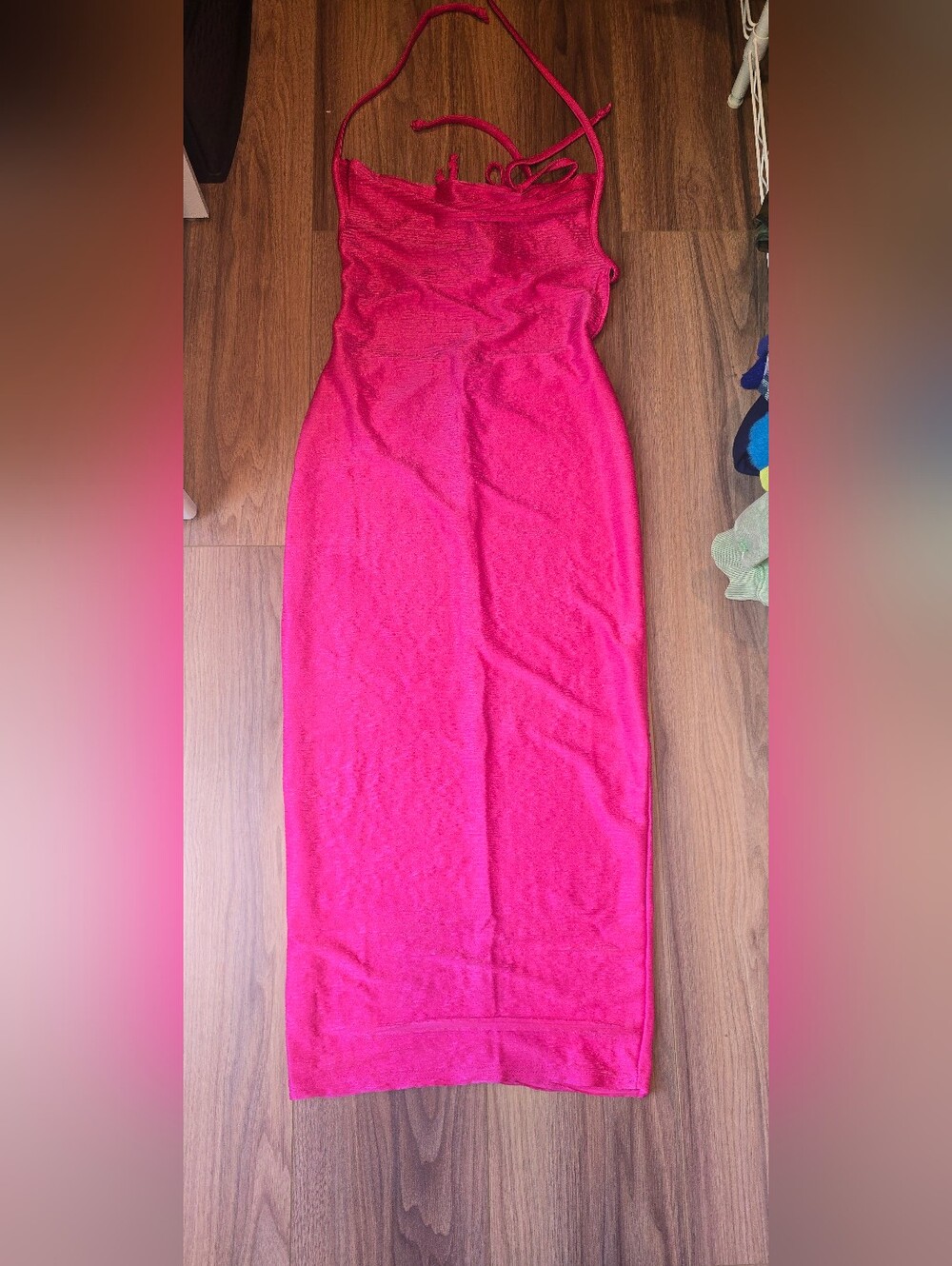 PrettyLittleThing Hot Pink Maxi Bodycon Skirt